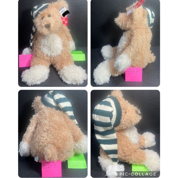 BNWT ANIMAL ADVENTURES PLUSH TEDDY BEAR WITH STOCKING CAP - Picture 12 of 16
